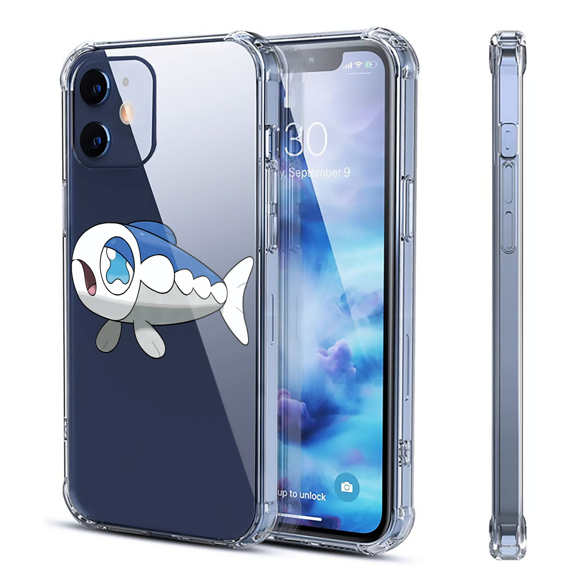 （画像用） ポケットモンスター Pokémon 【iPhone 12シリーズ対応】透明スマホケース（クリアソフトケース）